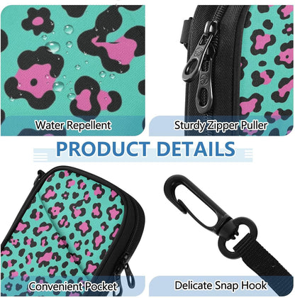 Travel Doc Organizer 21×14×3 CM | Polyester Oxford Sturdy Shape Multi-Way Carry for Adults Travel Teal Spots