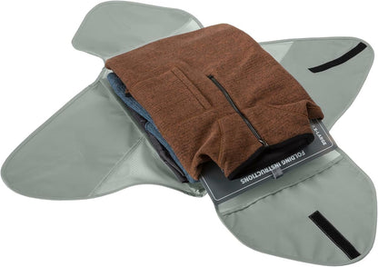 Pack-It Reveal Garment Folder - Travel Garment Bag with Compression Wings to Maximize Luggage Space - Convenient Top Handle - Quick Drying Material XL Blue Dawn