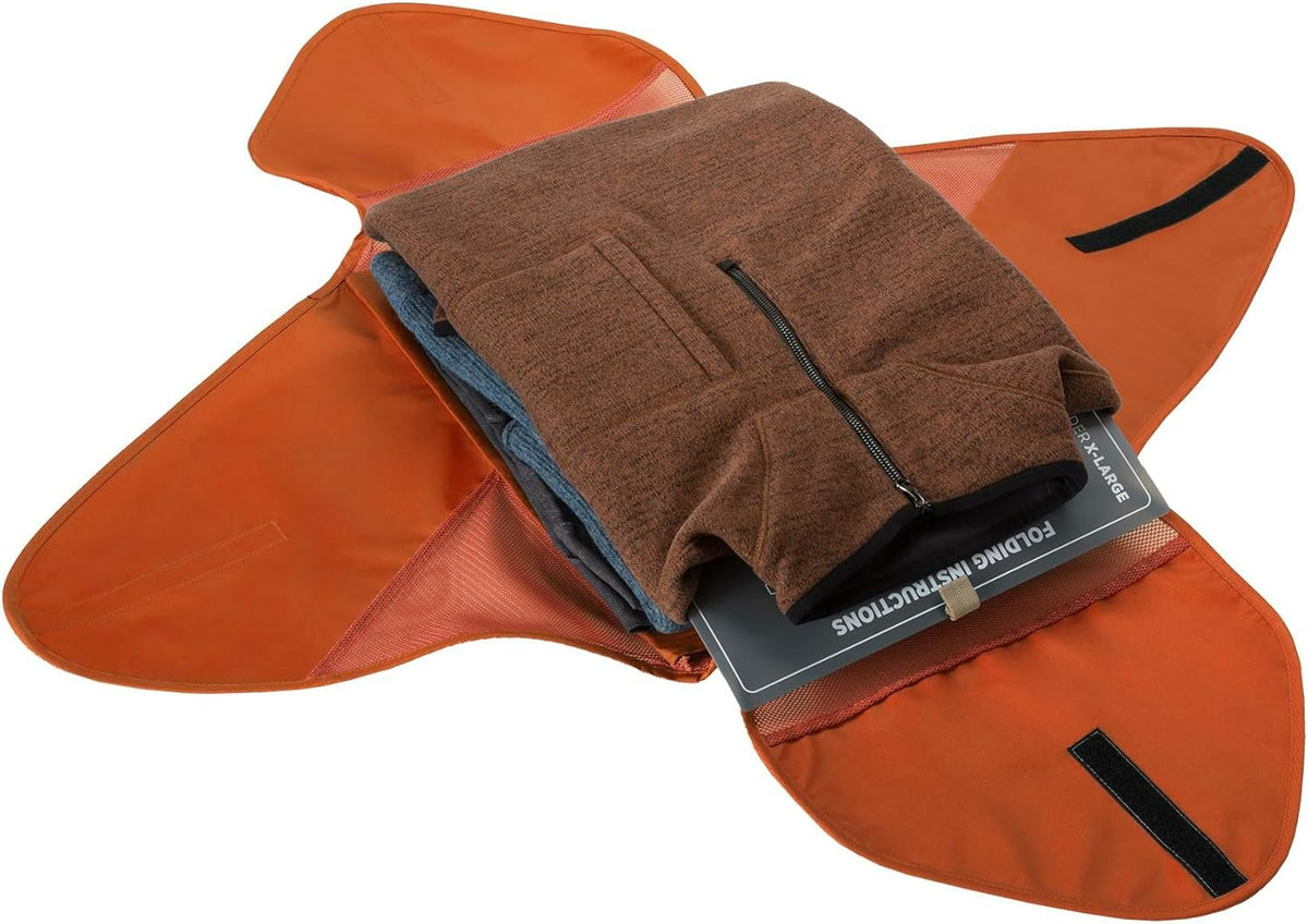 Pack-It Reveal Garment Folder - Travel Garment Bag with Compression Wings to Maximize Luggage Space - Convenient Top Handle - Quick Drying Material XL Blue Dawn