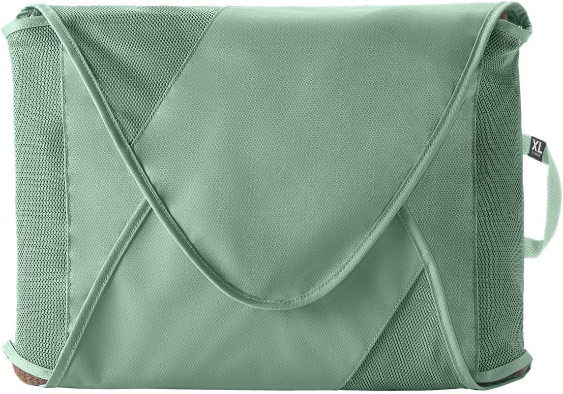 Pack-It Reveal Garment Folder - Travel Garment Bag with Compression Wings to Maximize Luggage Space - Convenient Top Handle - Quick Drying Material XL Blue Dawn