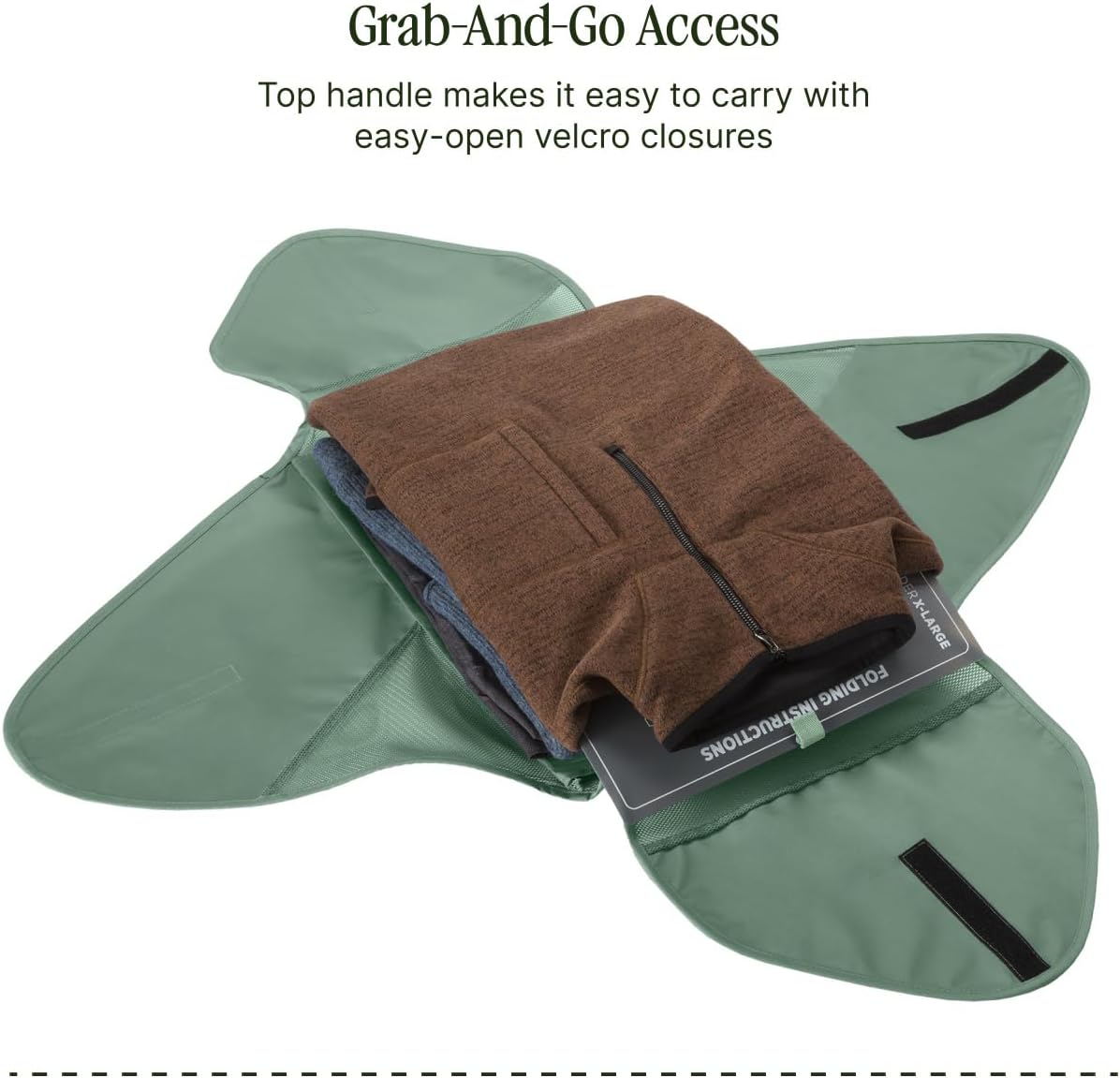 Pack-It Reveal Garment Folder - Travel Garment Bag with Compression Wings to Maximize Luggage Space - Convenient Top Handle - Quick Drying Material XL Blue Dawn