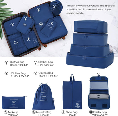 Hardshell Luggage Set, Travel Suitcase Set | Carry on suitcase,Travel luggage set with double spinner wheels and lock.14" 20" 24" 28"+Duffel Bag+Toiletry Bag - Colors A