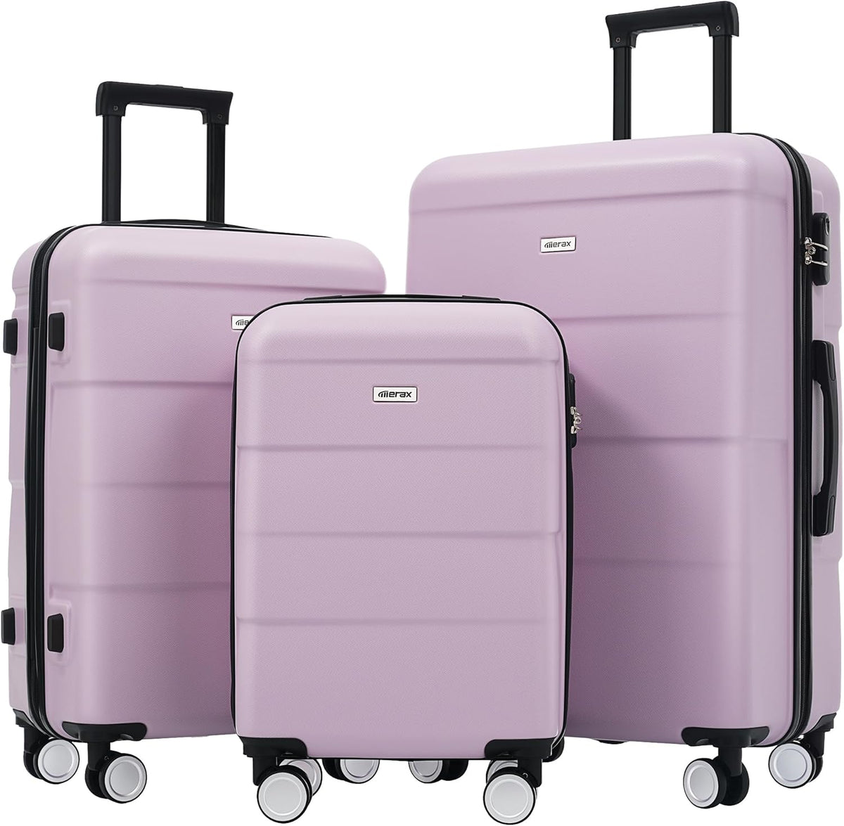 Hardshell Luggage Set, Travel Suitcase Set | Carry on suitcase,Travel luggage set with double spinner wheels and lock.14" 20" 24" 28"+Duffel Bag+Toiletry Bag - Colors A