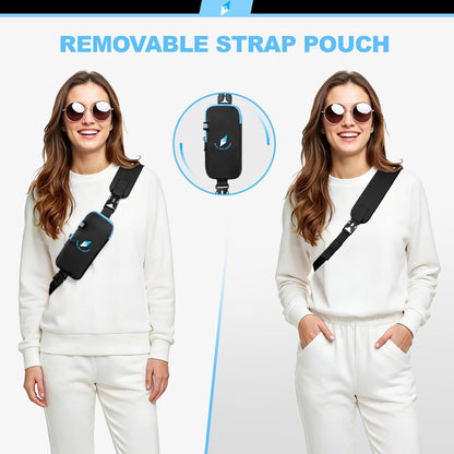 Seektop RFID Anti-Theft Crossbody Bag Sling Backpack for Women & Men, Casual Chest Daypack for Daily Travel
