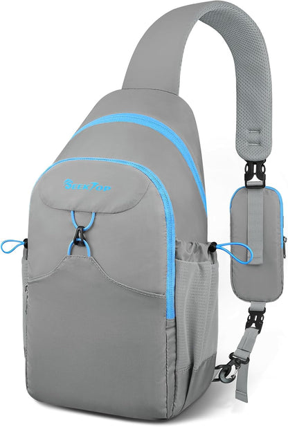 Seektop RFID Anti-Theft Crossbody Bag Sling Backpack for Women & Men, Casual Chest Daypack for Daily Travel