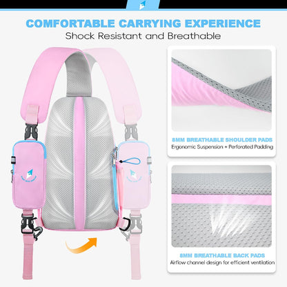 Seektop RFID Anti-Theft Crossbody Bag Sling Backpack for Women & Men, Casual Chest Daypack for Daily Travel