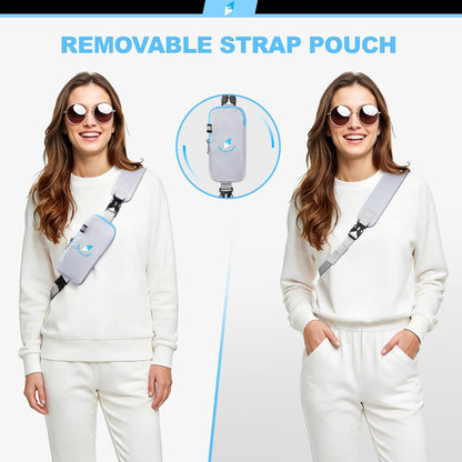 Seektop RFID Anti-Theft Crossbody Bag Sling Backpack for Women & Men, Casual Chest Daypack for Daily Travel