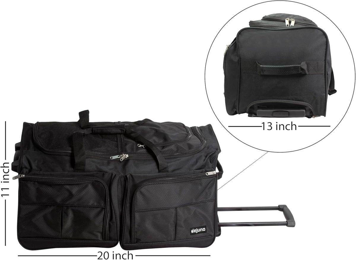 20-inch Carry-on Rolling Duffle Bag - Blue
