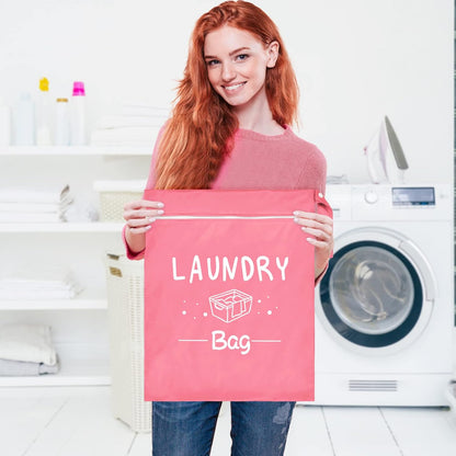 2 Pcs Large Travel Laundry Bags - Waterproof Wet/Dry, Washable, Drawstring, Bathing Suit, Workout, Gym Clothes, Swimming, Yoga - Green, Grey