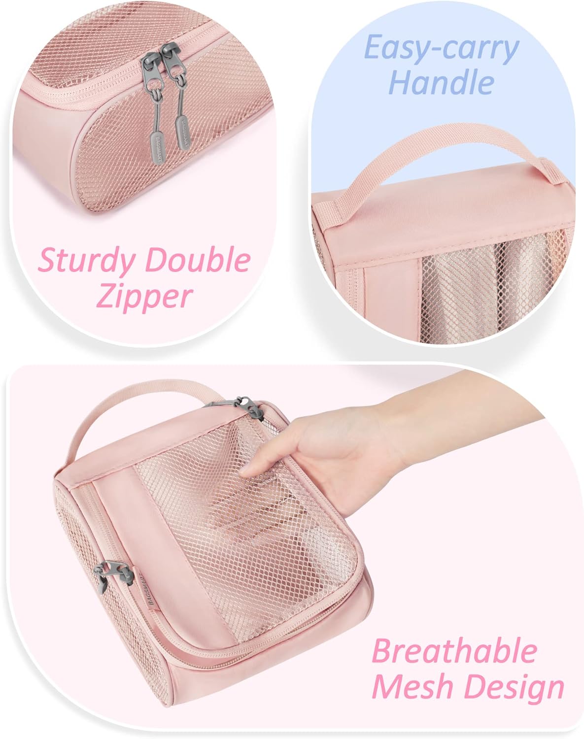Keep Shape Packing Cubes, 7 Set for Travel, Lightweight Cubes, Suitcase Organizer Bags Set for Essentials