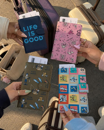 Travel Passport Cover, Card Slots, Snap Closure | Slim Design, Card Slots, Snap Closure, Fits Neatly in a Purse or Backpack, Keeps Documents and Boarding Pass Organized