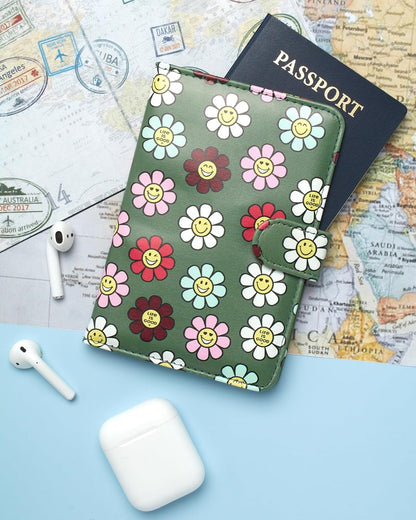 Travel Passport Cover, Card Slots, Snap Closure | Slim Design, Card Slots, Snap Closure, Fits Neatly in a Purse or Backpack, Keeps Documents and Boarding Pass Organized