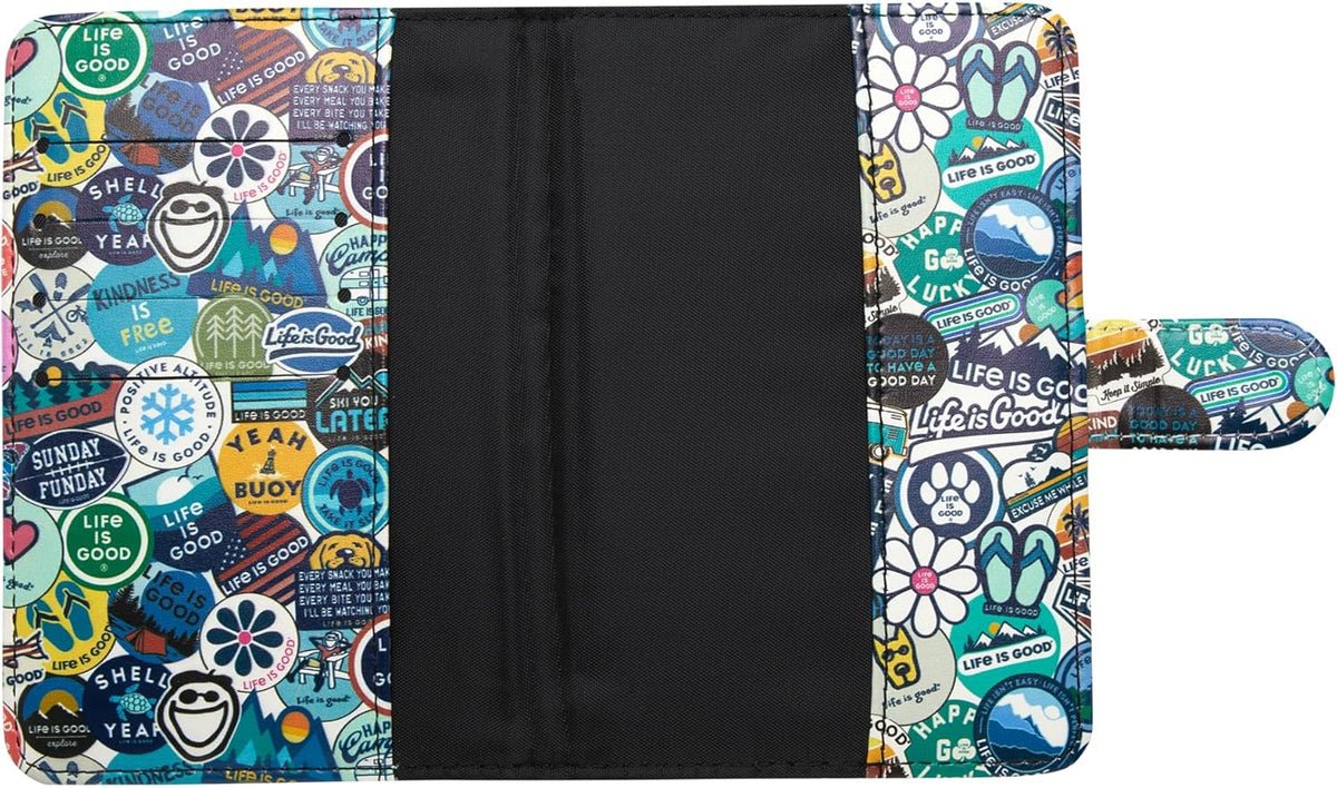 Travel Passport Cover, Card Slots, Snap Closure | Slim Design, Card Slots, Snap Closure, Fits Neatly in a Purse or Backpack, Keeps Documents and Boarding Pass Organized