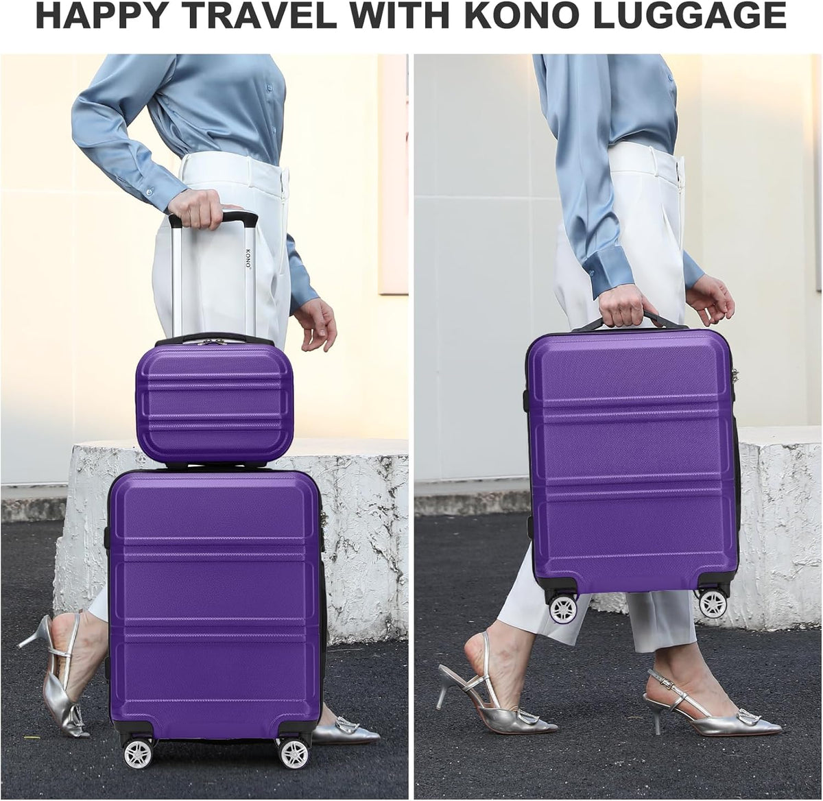 15'' Underseat Carry On Luggage Airline Approved Lightweight | Anti-Scratch PC+ABS Hardshell Carry on Suitcase with Smooth Spinner Wheel, Overnight Carry on for Short Travel, Nude Pink