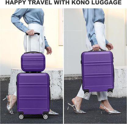 15'' Underseat Carry On Luggage Airline Approved Lightweight | Anti-Scratch PC+ABS Hardshell Carry on Suitcase with Smooth Spinner Wheel, Overnight Carry on for Short Travel, Nude Pink