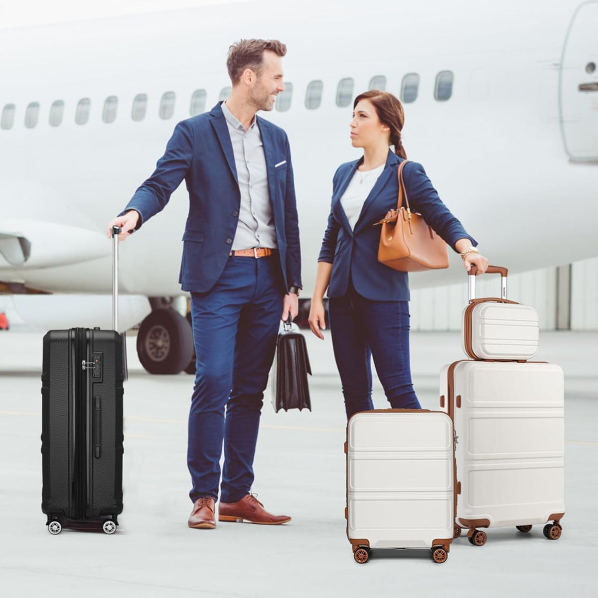 15'' Underseat Carry On Luggage Airline Approved Lightweight | Anti-Scratch PC+ABS Hardshell Carry on Suitcase with Smooth Spinner Wheel, Overnight Carry on for Short Travel, Nude Pink
