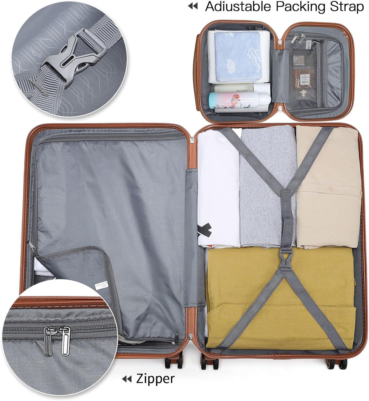 15'' Underseat Carry On Luggage Airline Approved Lightweight | Anti-Scratch PC+ABS Hardshell Carry on Suitcase with Smooth Spinner Wheel, Overnight Carry on for Short Travel, Nude Pink