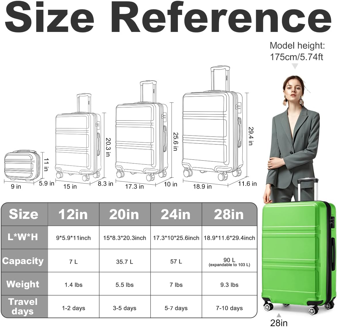 15'' Underseat Carry On Luggage Airline Approved Lightweight | Anti-Scratch PC+ABS Hardshell Carry on Suitcase with Smooth Spinner Wheel, Overnight Carry on for Short Travel, Nude Pink