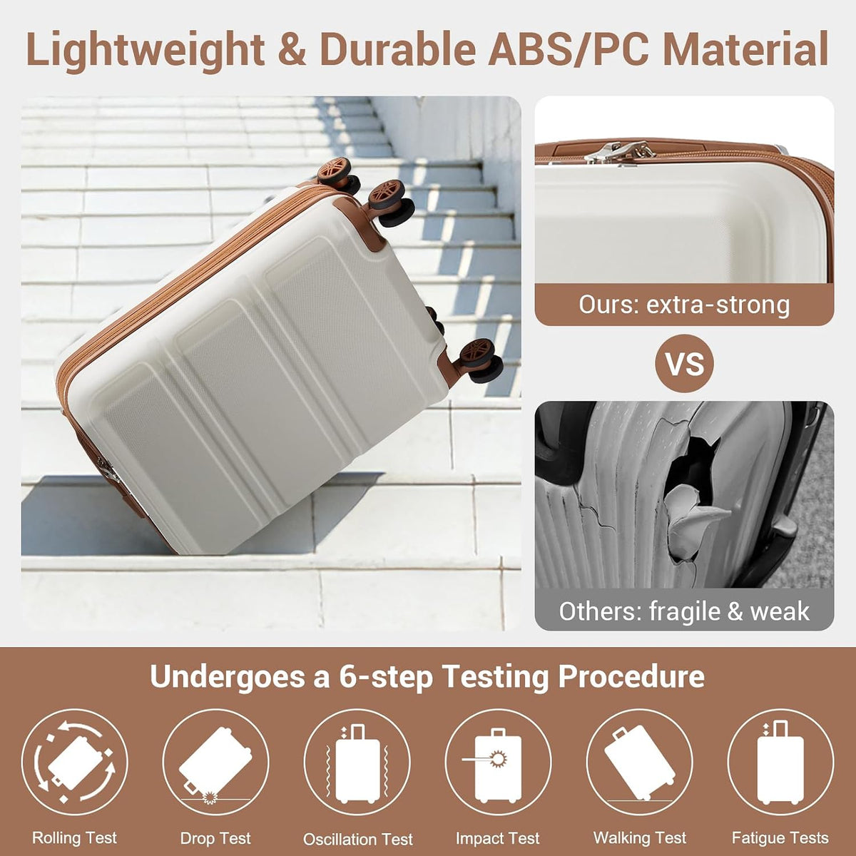 15'' Underseat Carry On Luggage Airline Approved Lightweight | Anti-Scratch PC+ABS Hardshell Carry on Suitcase with Smooth Spinner Wheel, Overnight Carry on for Short Travel, Nude Pink