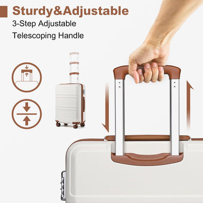 15'' Underseat Carry On Luggage Airline Approved Lightweight | Anti-Scratch PC+ABS Hardshell Carry on Suitcase with Smooth Spinner Wheel, Overnight Carry on for Short Travel, Nude Pink