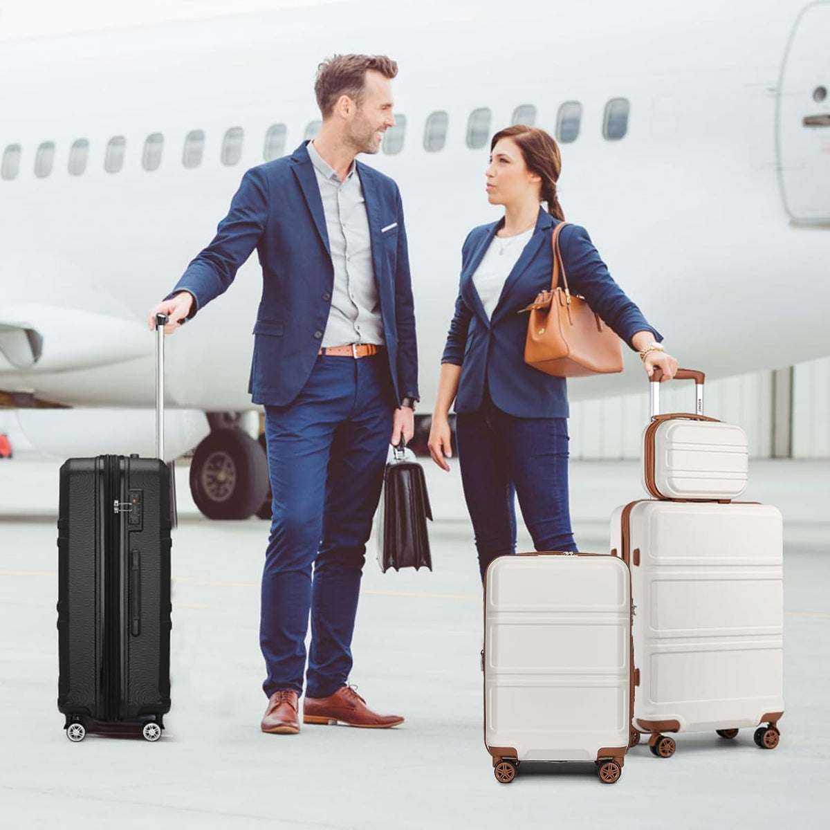 15'' Underseat Carry On Luggage Airline Approved Lightweight | Anti-Scratch PC+ABS Hardshell Carry on Suitcase with Smooth Spinner Wheel, Overnight Carry on for Short Travel, Nude Pink