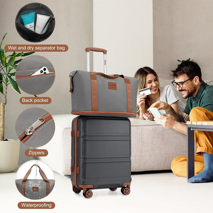 15'' Underseat Carry On Luggage Airline Approved Lightweight | Anti-Scratch PC+ABS Hardshell Carry on Suitcase with Smooth Spinner Wheel, Overnight Carry on for Short Travel, Nude Pink