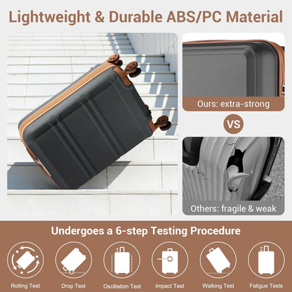 15'' Underseat Carry On Luggage Airline Approved Lightweight | Anti-Scratch PC+ABS Hardshell Carry on Suitcase with Smooth Spinner Wheel, Overnight Carry on for Short Travel, Nude Pink