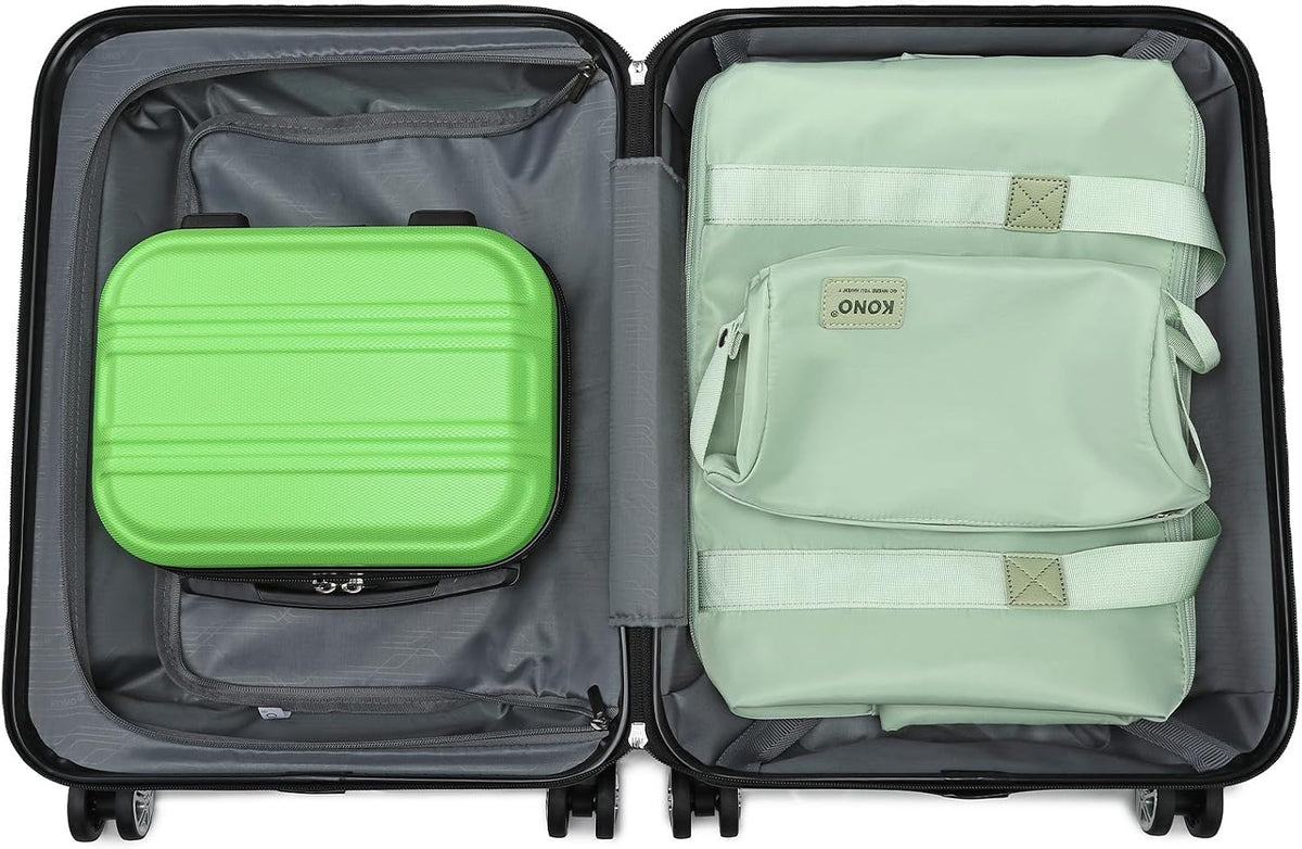 15'' Underseat Carry On Luggage Airline Approved Lightweight | Anti-Scratch PC+ABS Hardshell Carry on Suitcase with Smooth Spinner Wheel, Overnight Carry on for Short Travel, Nude Pink