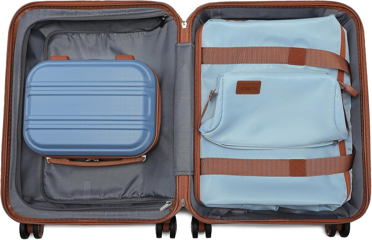 15'' Underseat Carry On Luggage Airline Approved Lightweight | Anti-Scratch PC+ABS Hardshell Carry on Suitcase with Smooth Spinner Wheel, Overnight Carry on for Short Travel, Nude Pink
