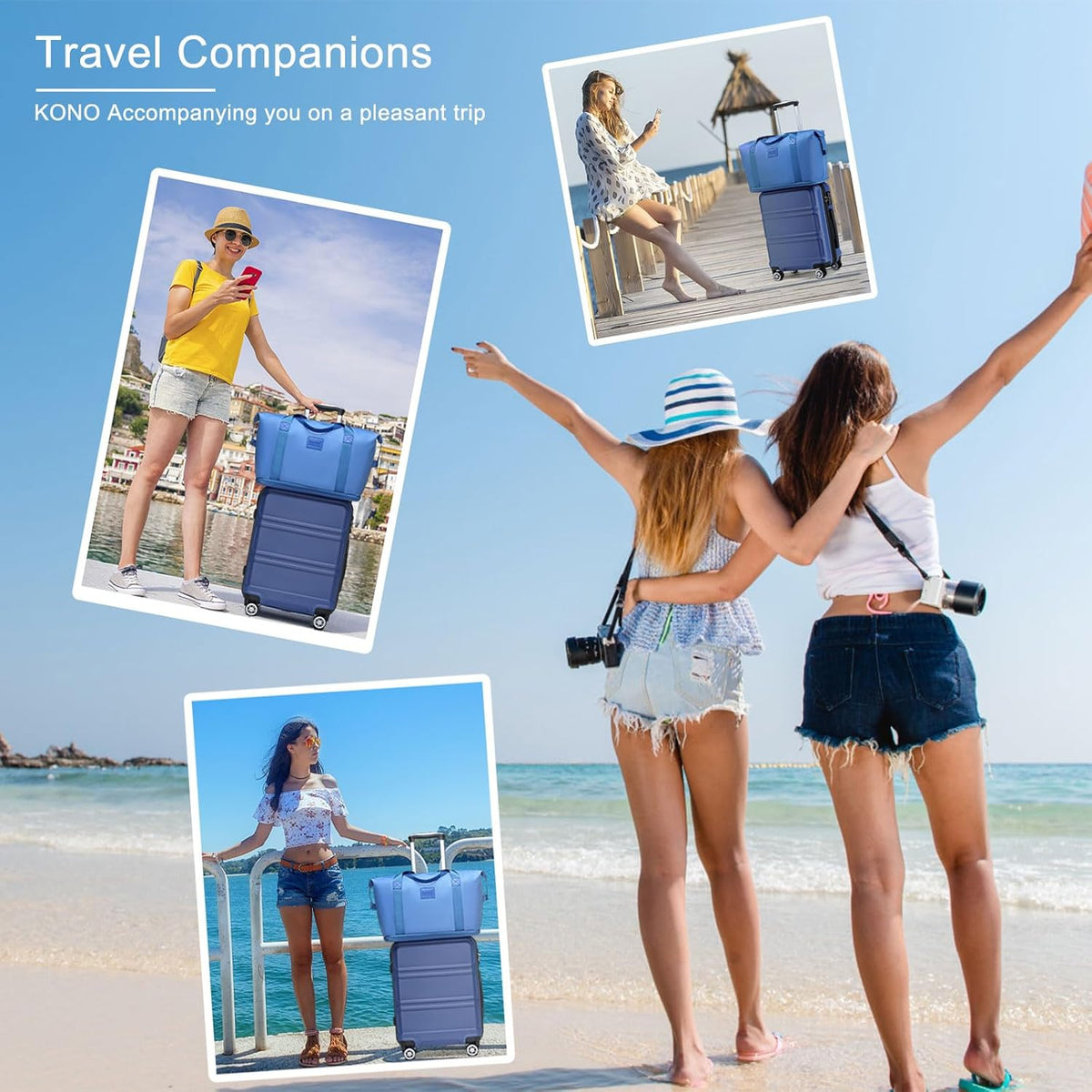 15'' Underseat Carry On Luggage Airline Approved Lightweight | Anti-Scratch PC+ABS Hardshell Carry on Suitcase with Smooth Spinner Wheel, Overnight Carry on for Short Travel, Nude Pink