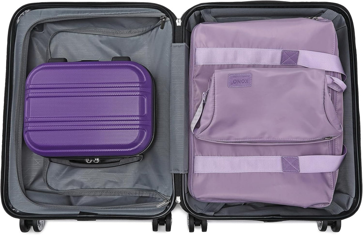 15'' Underseat Carry On Luggage Airline Approved Lightweight | Anti-Scratch PC+ABS Hardshell Carry on Suitcase with Smooth Spinner Wheel, Overnight Carry on for Short Travel, Nude Pink