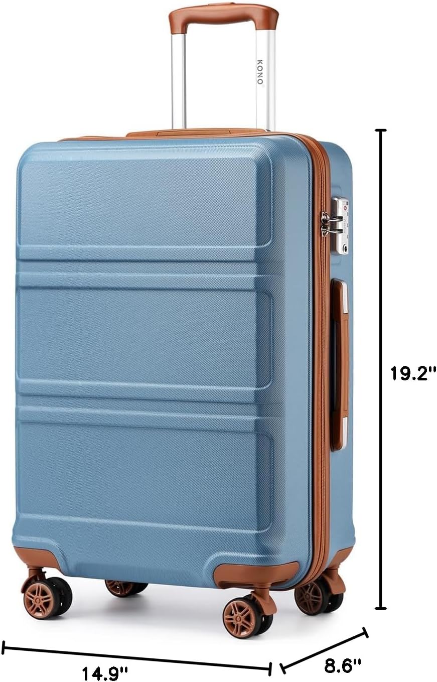 15'' Underseat Carry On Luggage Airline Approved Lightweight | Anti-Scratch PC+ABS Hardshell Carry on Suitcase with Smooth Spinner Wheel, Overnight Carry on for Short Travel, Nude Pink