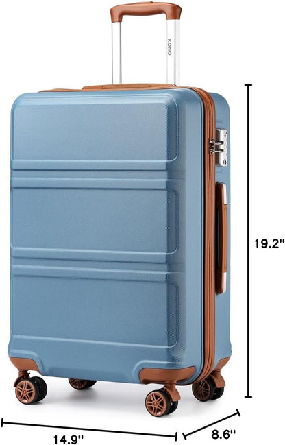15'' Underseat Carry On Luggage Airline Approved Lightweight | Anti-Scratch PC+ABS Hardshell Carry on Suitcase with Smooth Spinner Wheel, Overnight Carry on for Short Travel, Nude Pink