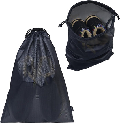 Shoe Bags for Travel, Shoe Storage Bag with Drawstring, Packing Organizer for Sneakers, Gym, Luggage, Closet, Weekender Overnight Travel Essentials