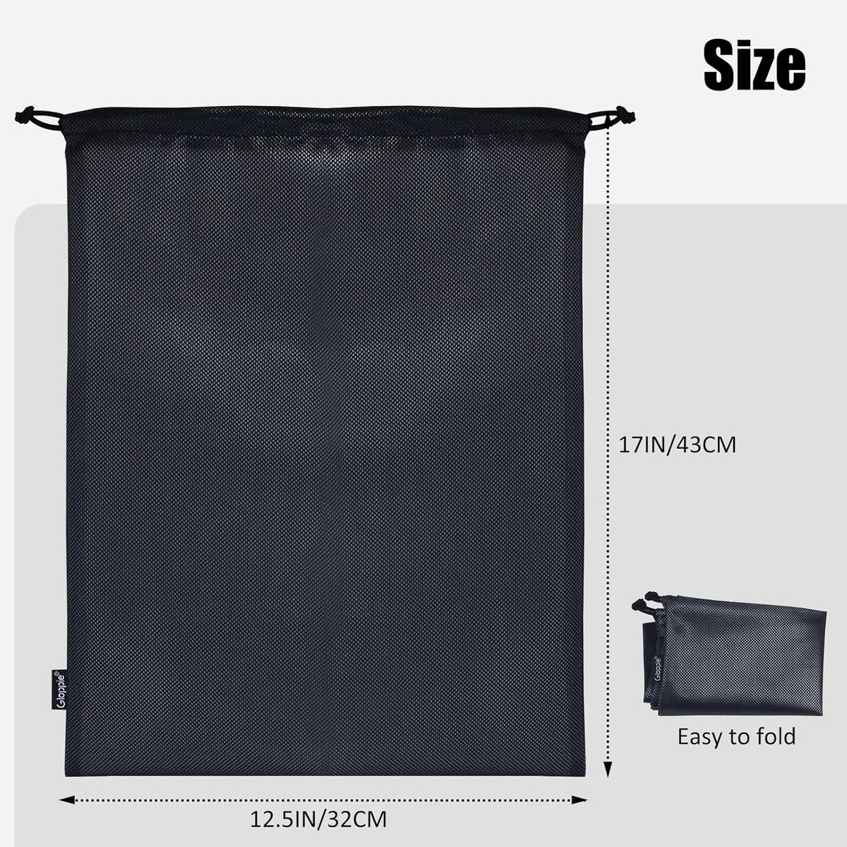 Shoe Bags for Travel, Shoe Storage Bag with Drawstring, Packing Organizer for Sneakers, Gym, Luggage, Closet, Weekender Overnight Travel Essentials