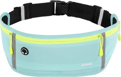 Slim Running Belt, Workout Fanny Pack for Men Women,Exercise Waist Pack for Apple iPhone Holder, Runner Belt for Running Walking Cycling Camping Gym
