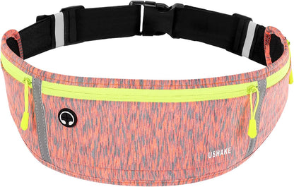 Slim Running Belt, Workout Fanny Pack for Men Women,Exercise Waist Pack for Apple iPhone Holder, Runner Belt for Running Walking Cycling Camping Gym
