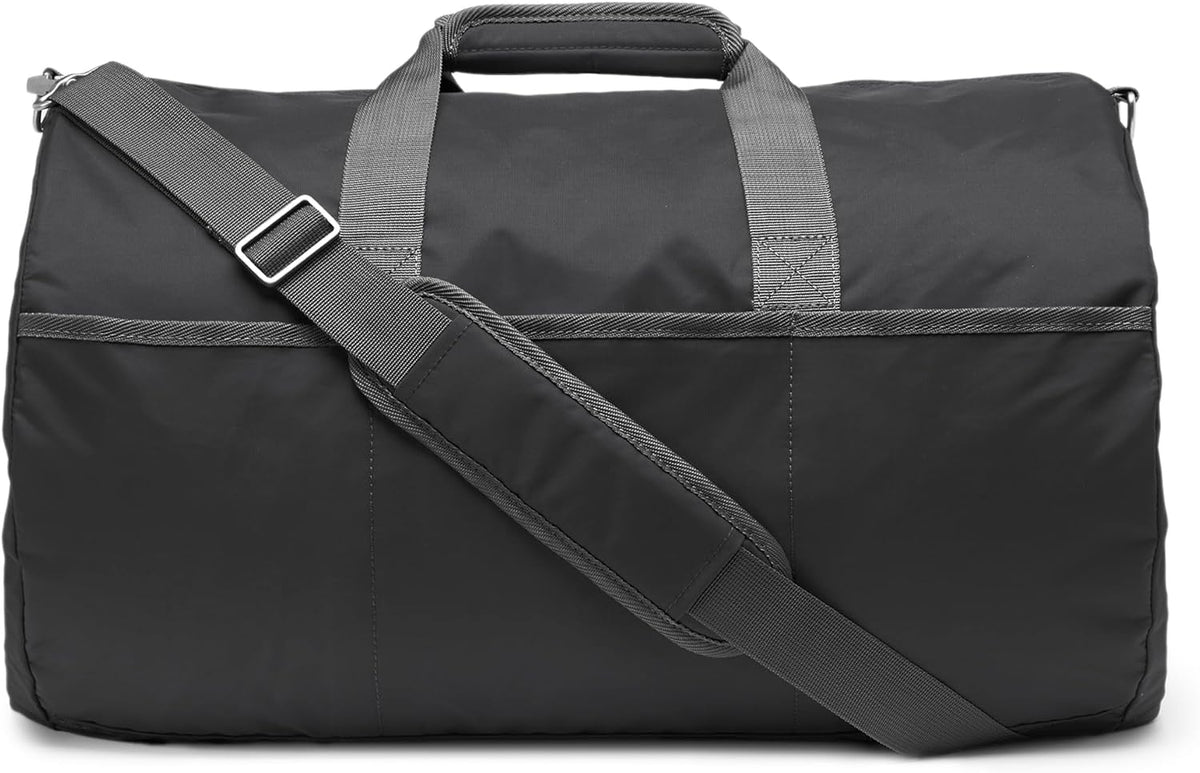 Extra Large Foldable Nylon Duffel Bag for Travel/Storage with Zippered Pockets, 32.4", 150L, 50-LBS Capacity, Black (Previously Amazon Basics)