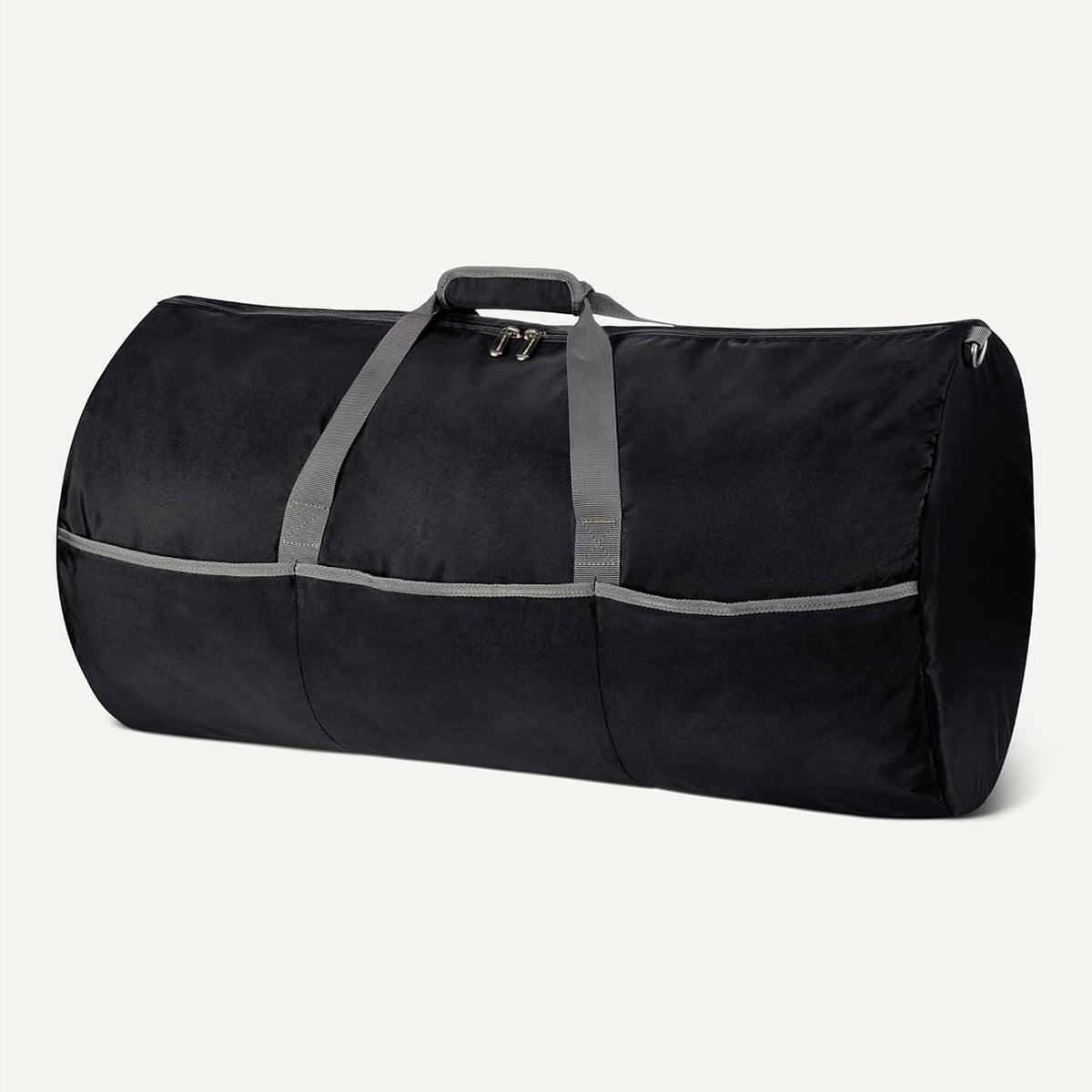 Extra Large Foldable Nylon Duffel Bag for Travel/Storage with Zippered Pockets, 32.4", 150L, 50-LBS Capacity, Black (Previously Amazon Basics)