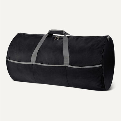 Extra Large Foldable Nylon Duffel Bag for Travel/Storage with Zippered Pockets, 32.4", 150L, 50-LBS Capacity, Black (Previously Amazon Basics)