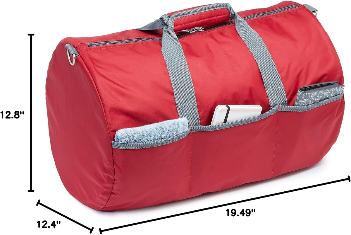 Extra Large Foldable Nylon Duffel Bag for Travel/Storage with Zippered Pockets, 32.4", 150L, 50-LBS Capacity, Black (Previously Amazon Basics)