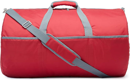 Extra Large Foldable Nylon Duffel Bag for Travel/Storage with Zippered Pockets, 32.4", 150L, 50-LBS Capacity, Black (Previously Amazon Basics)