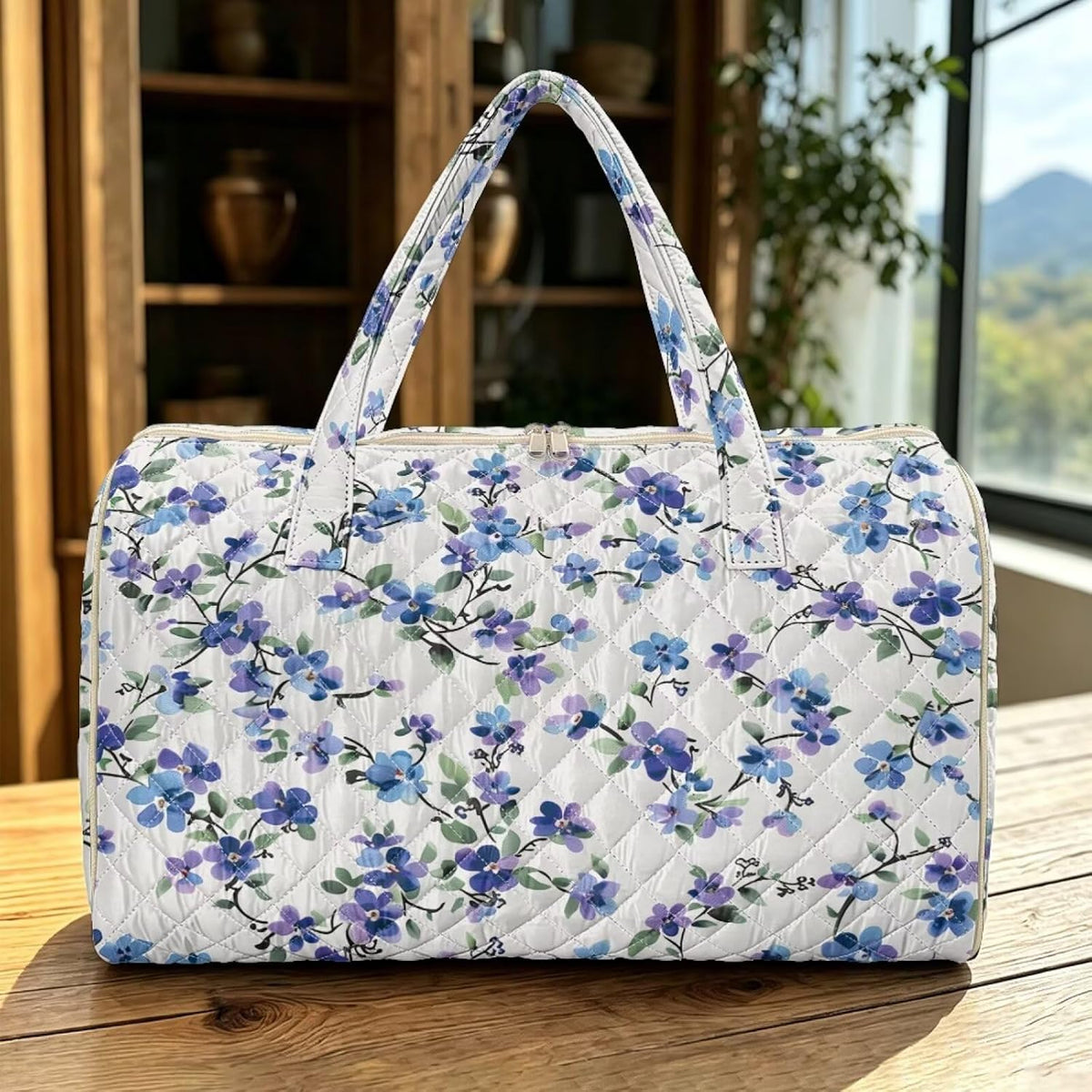 Butterfly Duffle Bag Travel Overnight Bag Waterproof Duffel Bags Quilted Garment Duffle Bags Travel Weekender Pouch for Backpacker