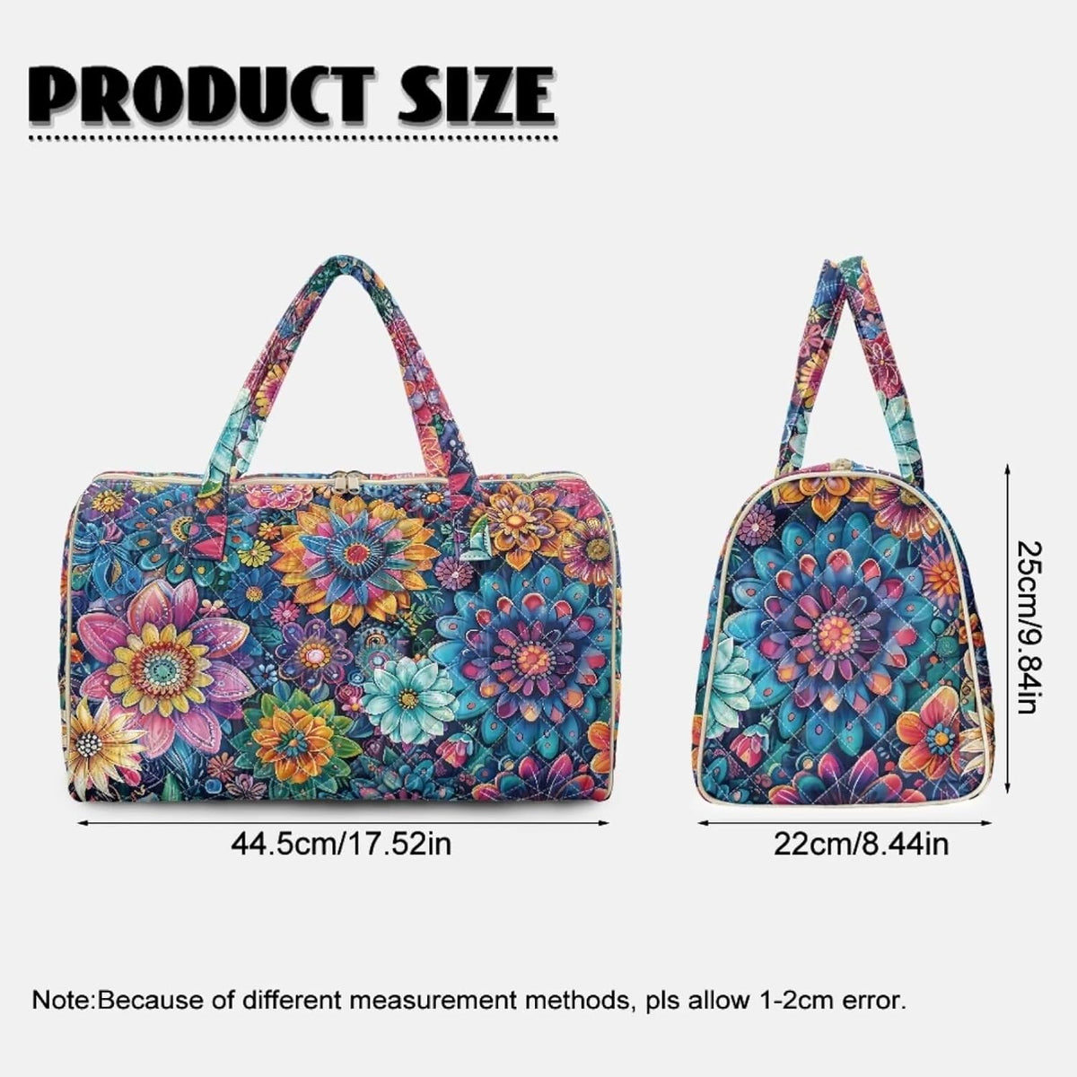 Butterfly Duffle Bag Travel Overnight Bag Waterproof Duffel Bags Quilted Garment Duffle Bags Travel Weekender Pouch for Backpacker