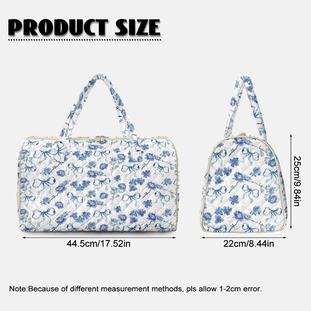 Butterfly Duffle Bag Travel Overnight Bag Waterproof Duffel Bags Quilted Garment Duffle Bags Travel Weekender Pouch for Backpacker