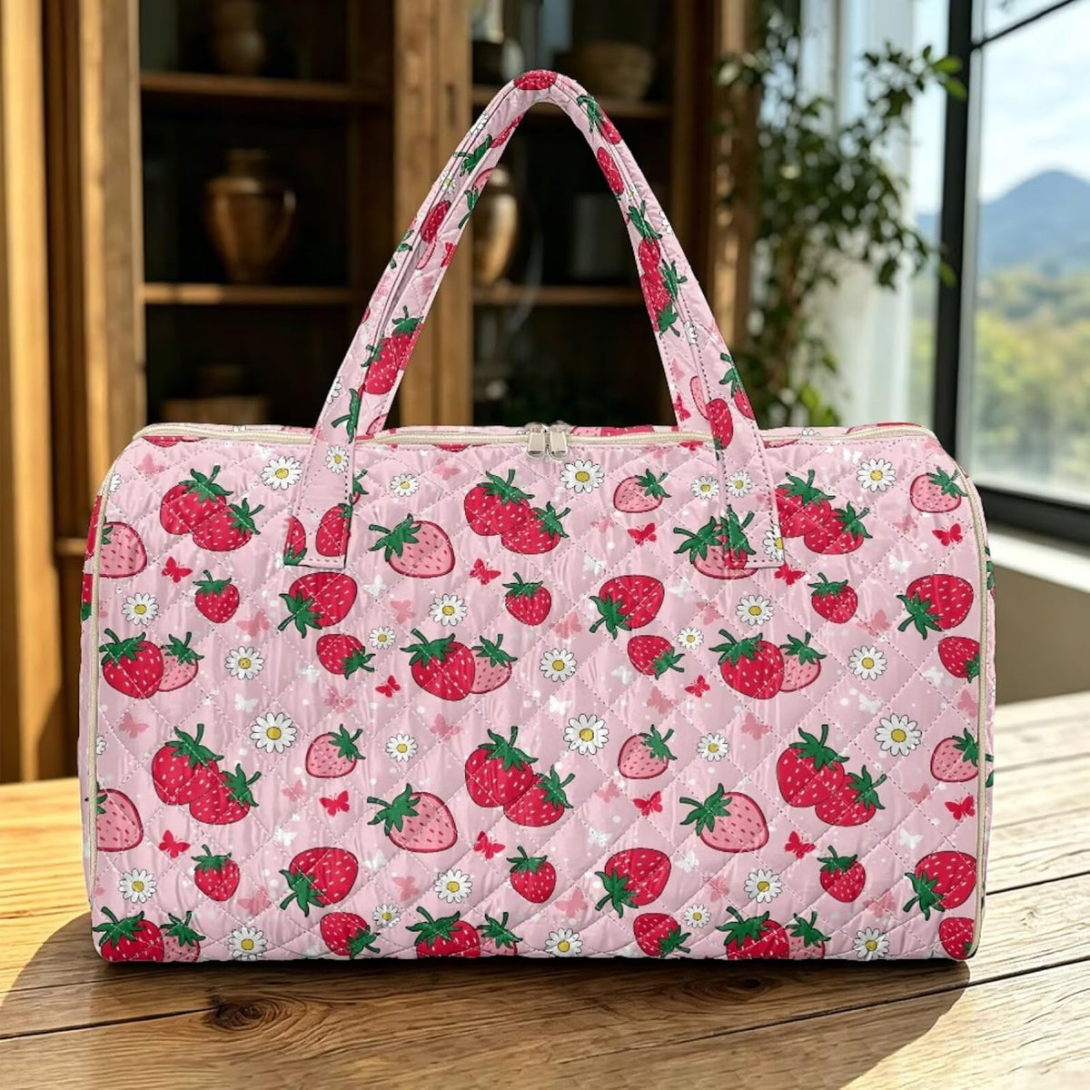 Butterfly Duffle Bag Travel Overnight Bag Waterproof Duffel Bags Quilted Garment Duffle Bags Travel Weekender Pouch for Backpacker