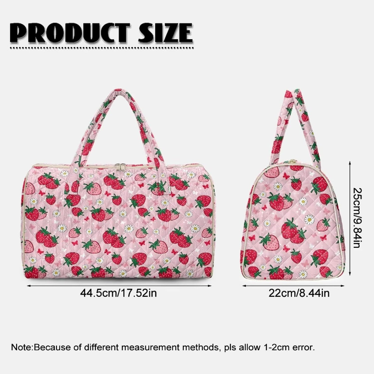 Butterfly Duffle Bag Travel Overnight Bag Waterproof Duffel Bags Quilted Garment Duffle Bags Travel Weekender Pouch for Backpacker
