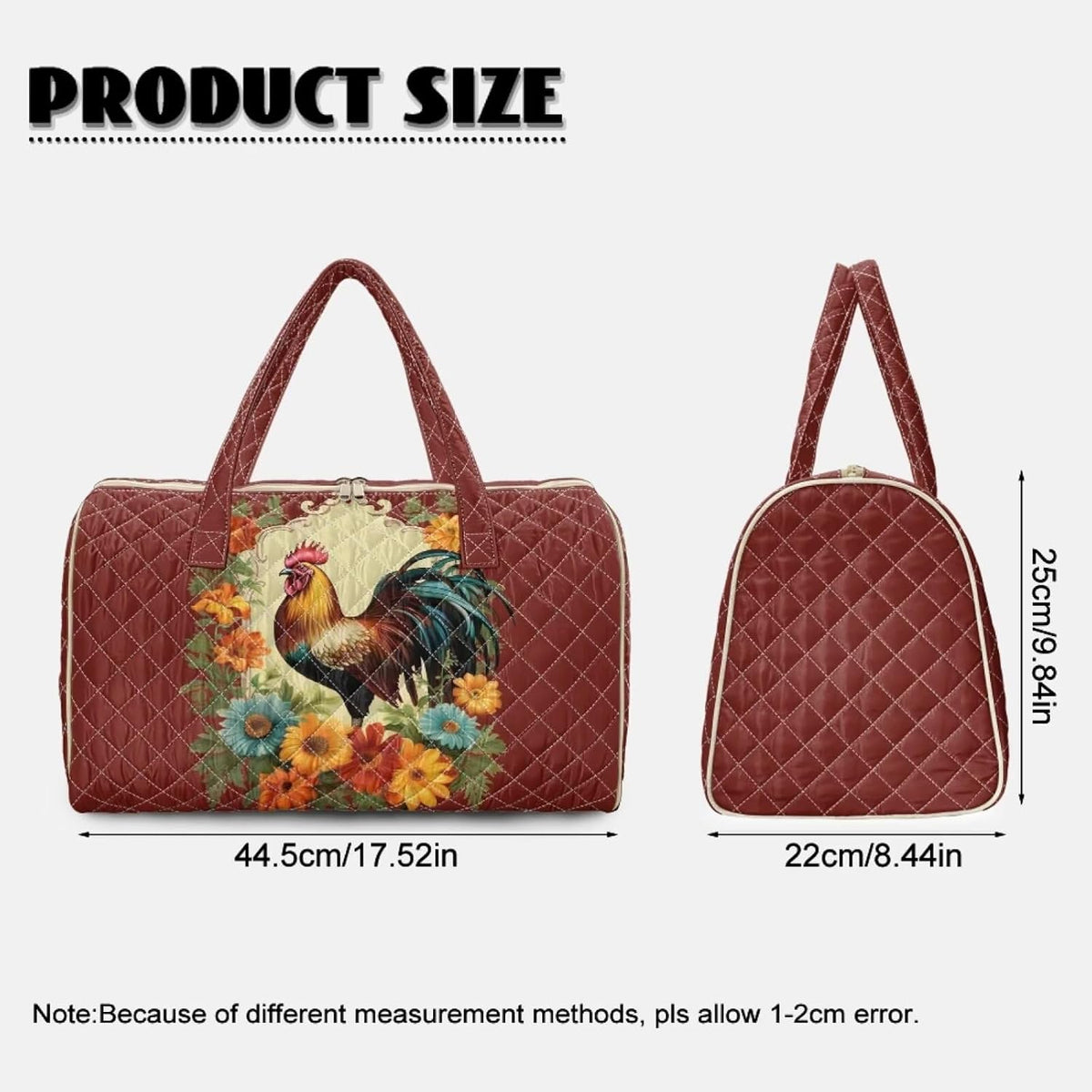 Butterfly Duffle Bag Travel Overnight Bag Waterproof Duffel Bags Quilted Garment Duffle Bags Travel Weekender Pouch for Backpacker