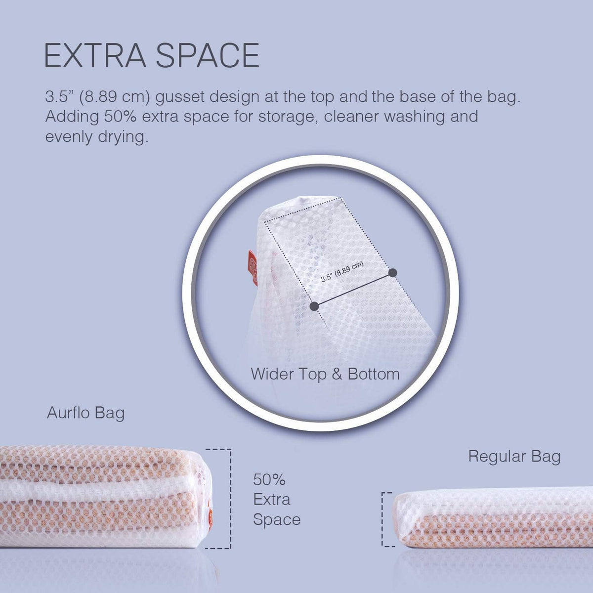 Mesh Laundry Bags for Delicates – 3 Medium Durable Net with Anti Rust Zipper, Hanging Loop-Garment Safe Wash Bags and Organizer for Washing Machine, Lingerie, Socks, Bra, Underwear, Baby Items, Travel
