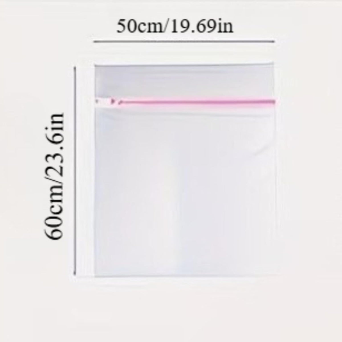 A set of three mesh laundry bags in different sizes, specially designed for washing delicate garments; they also double as travel organizers for clothing. (23.6×19.69in,Large)